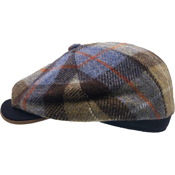 Wool Tartan Newsboy Cap Eight Panel Heritage Baker Boy Style – Bild 5