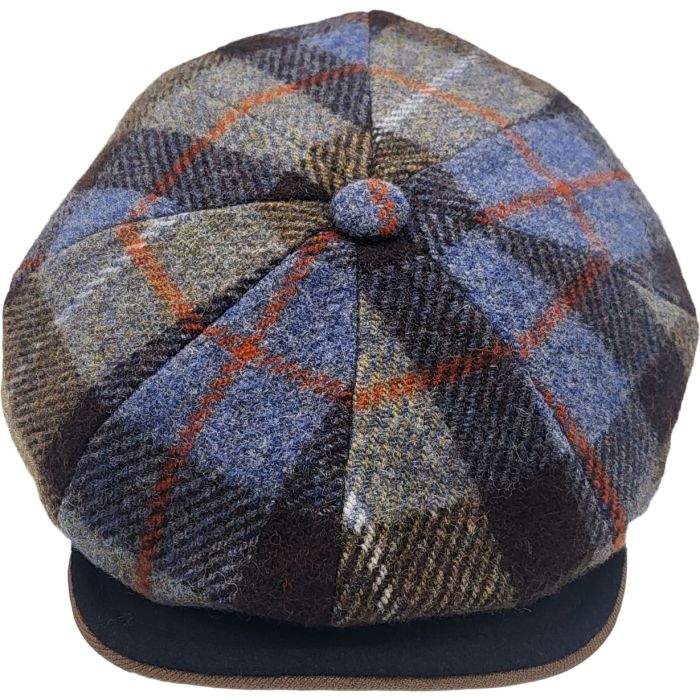 Wool Tartan Newsboy Cap Eight Panel Heritage Baker Boy Style – Bild 4