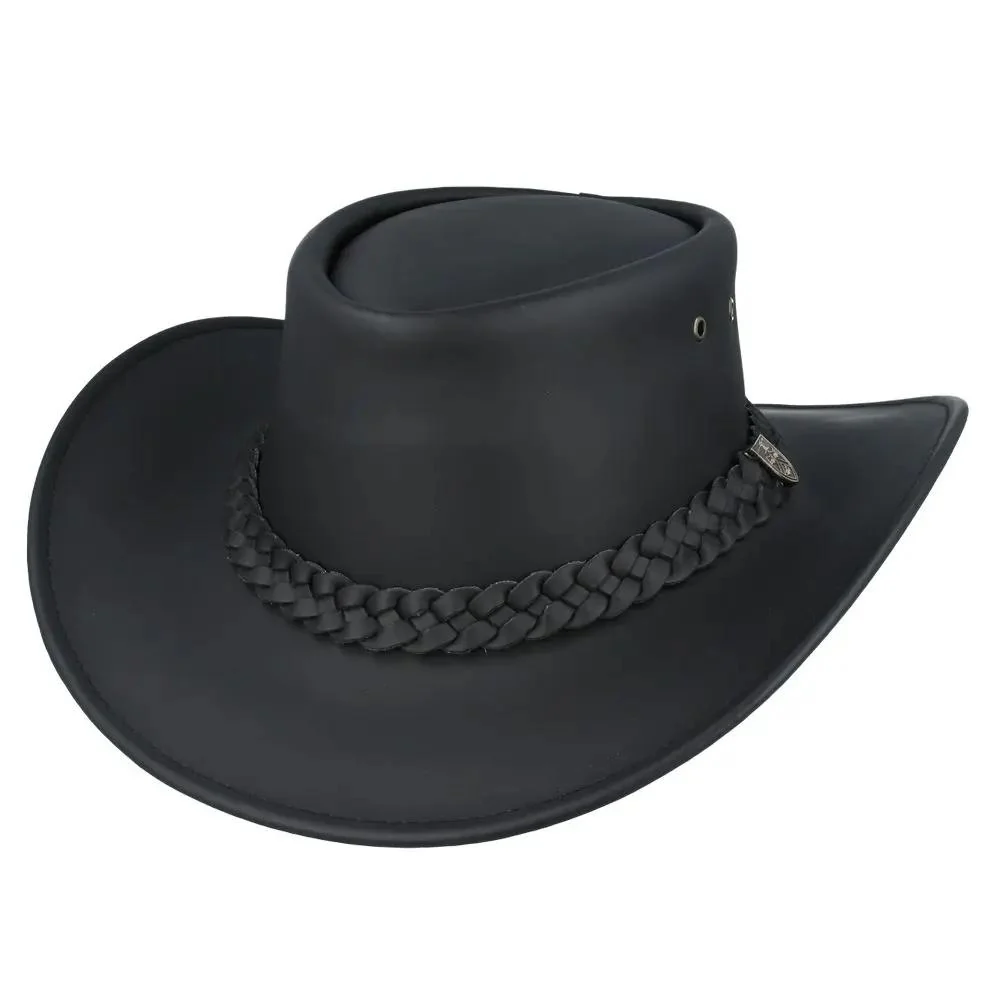 Buffalo Leather Cowboy Hat Australian Western Outback