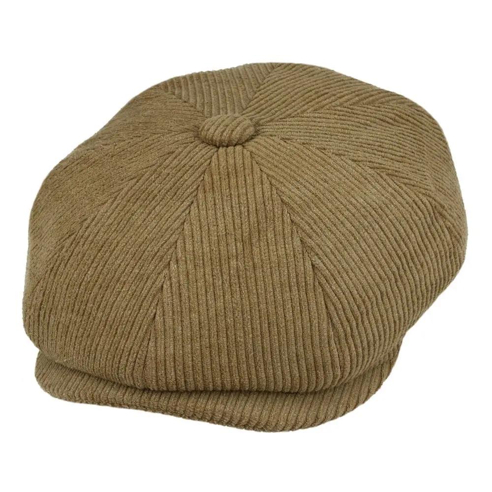 Peaky Blinders Corduroy Newsboy Cap British Cotton Baker Boy