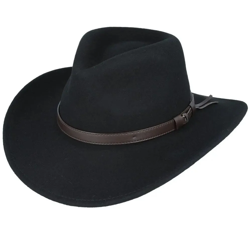 Crushable Wool Felt Cowboy Hat Packable Wide Brim Western – Bild 7