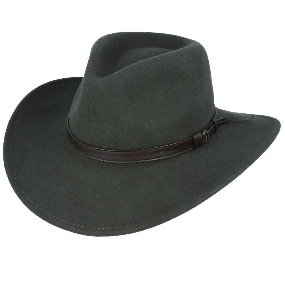 Crushable Wool Felt Cowboy Hat Packable Wide Brim Western – Bild 9