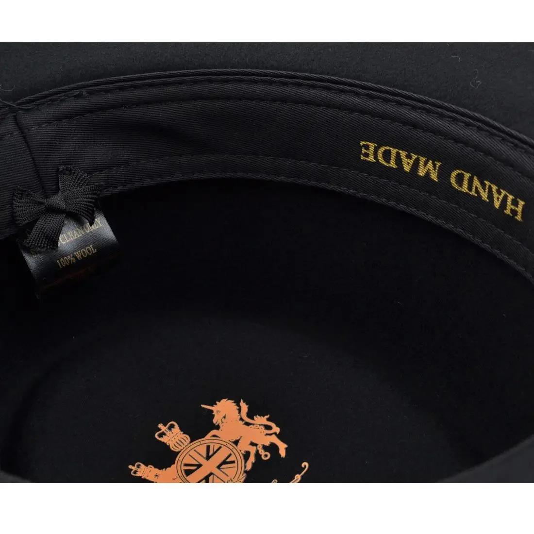 Black Crushable Gambler Hat Wool Felt Telescopic Crown – Bild 5