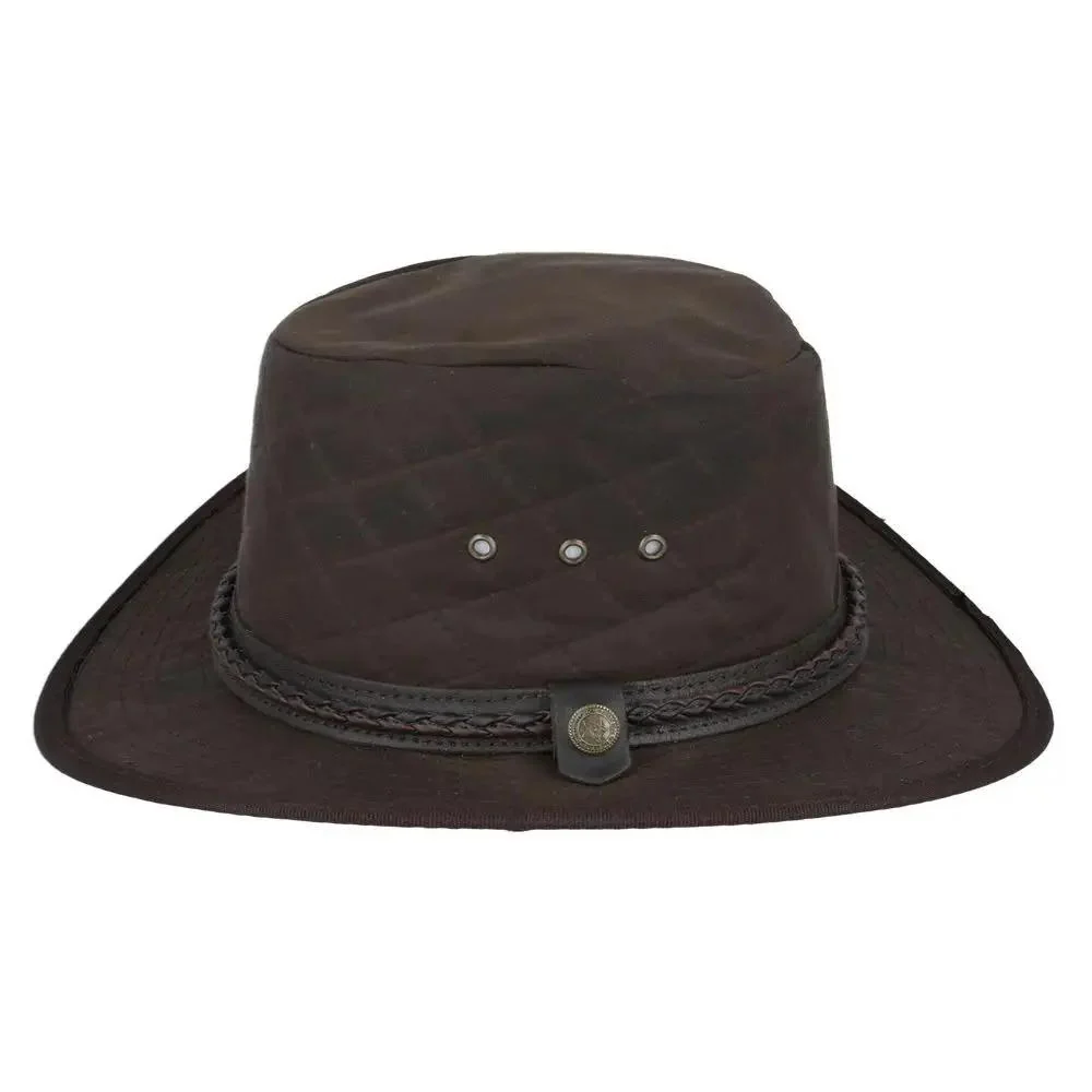 Quilted British Waxed Cotton Cowboy Hat UPF 40+ Shapeable – Bild 8