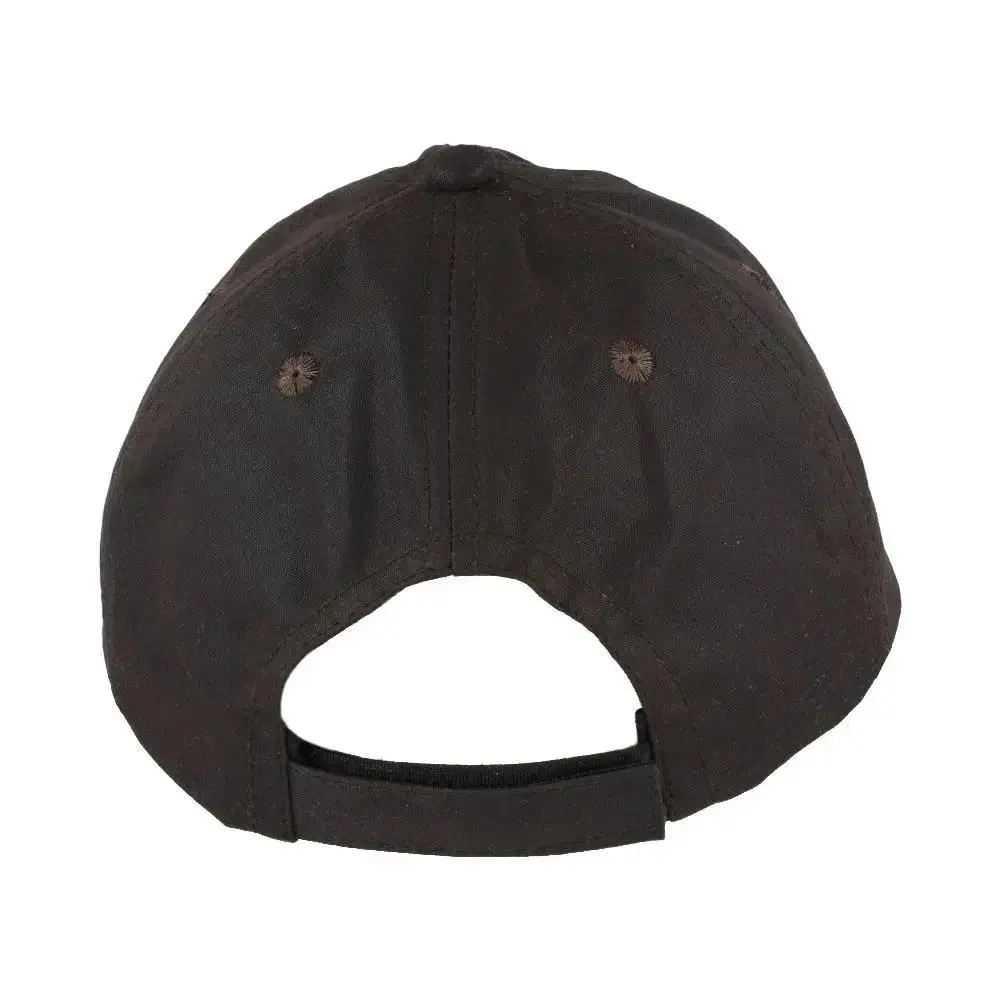Brown British Waxed Cotton Baseball Cap Country Outdoor Style – Bild 5