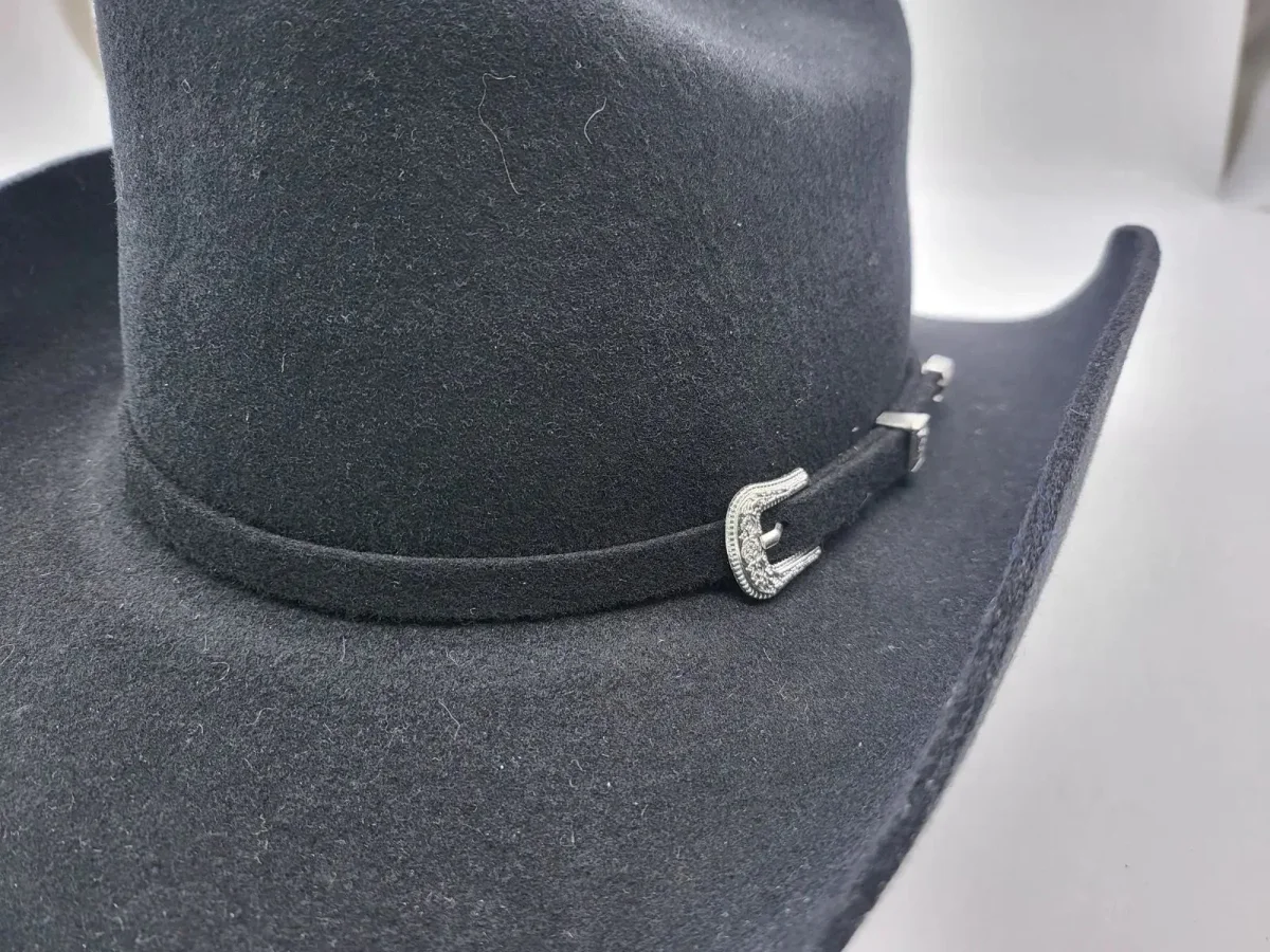 Brown Handmade Wool Felt Cowboy Hat Western Wide Brim – Bild 6