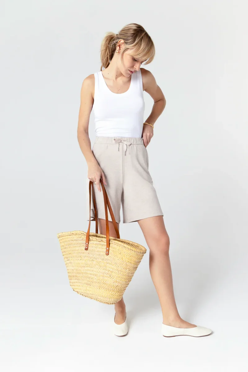 Hose aus Viskose/Elasthan in Beige – Bild 2
