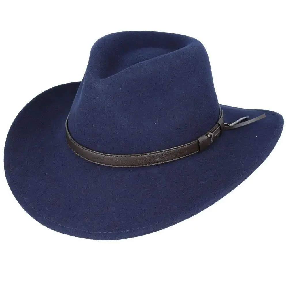 Crushable Wool Felt Cowboy Hat Packable Wide Brim Western – Bild 6