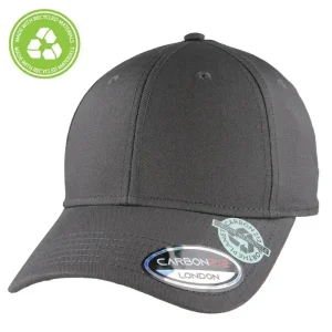 Dark Grey Recycled Cotton Baseball Cap Sustainable Everyday