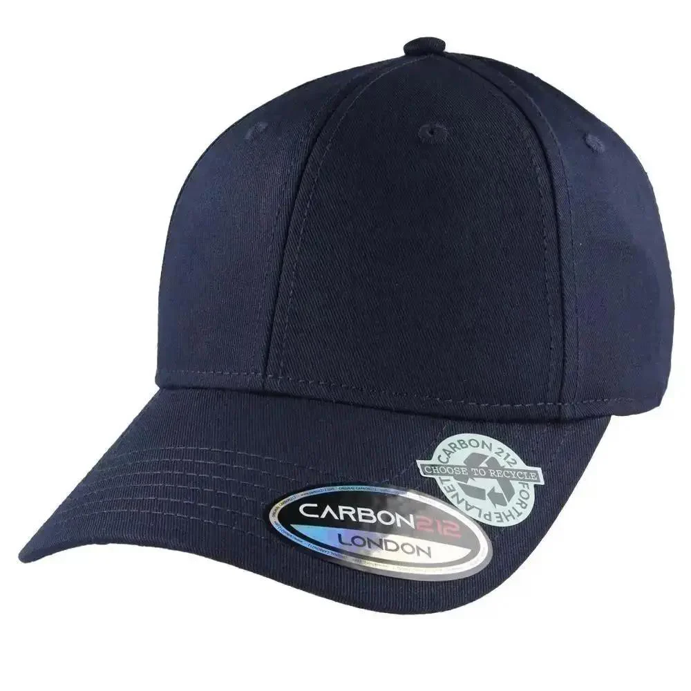 Navy Recycled Cotton Baseball Cap Sustainable Daily Style