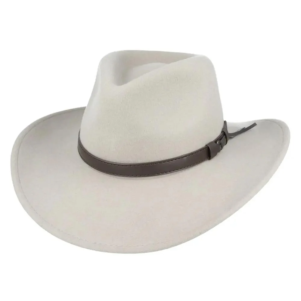 Crushable Wool Felt Cowboy Hat Packable Wide Brim Western
