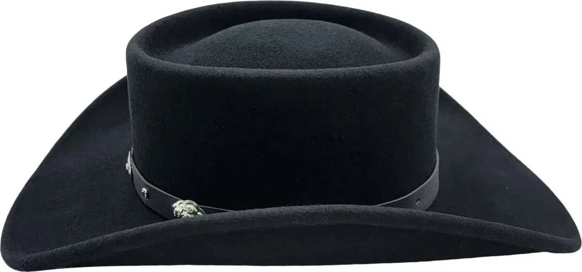 Tombstone Gambler Hat Black Wool Felt Movie-Inspired Western – Bild 5