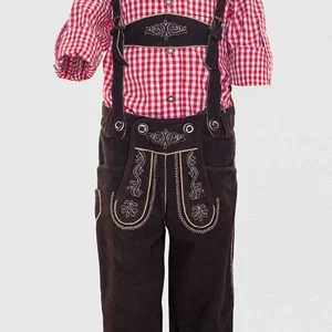Jungenlederhose Lucas dunkelbraun