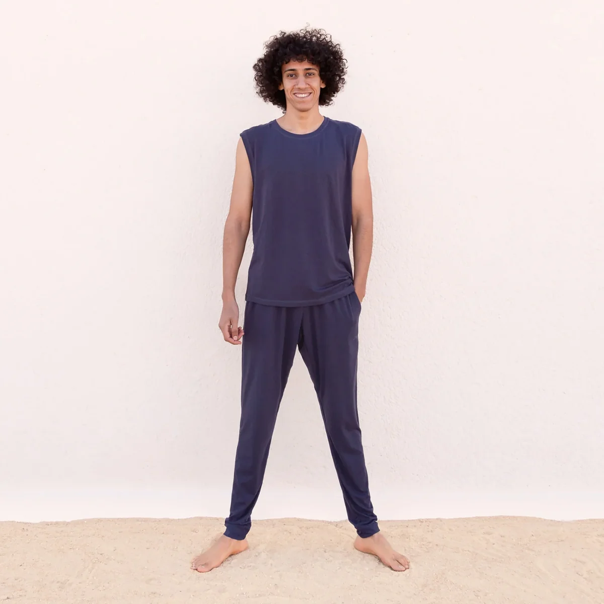 Yoga-Pants Johnny - Tencel nightblue – Bild 3